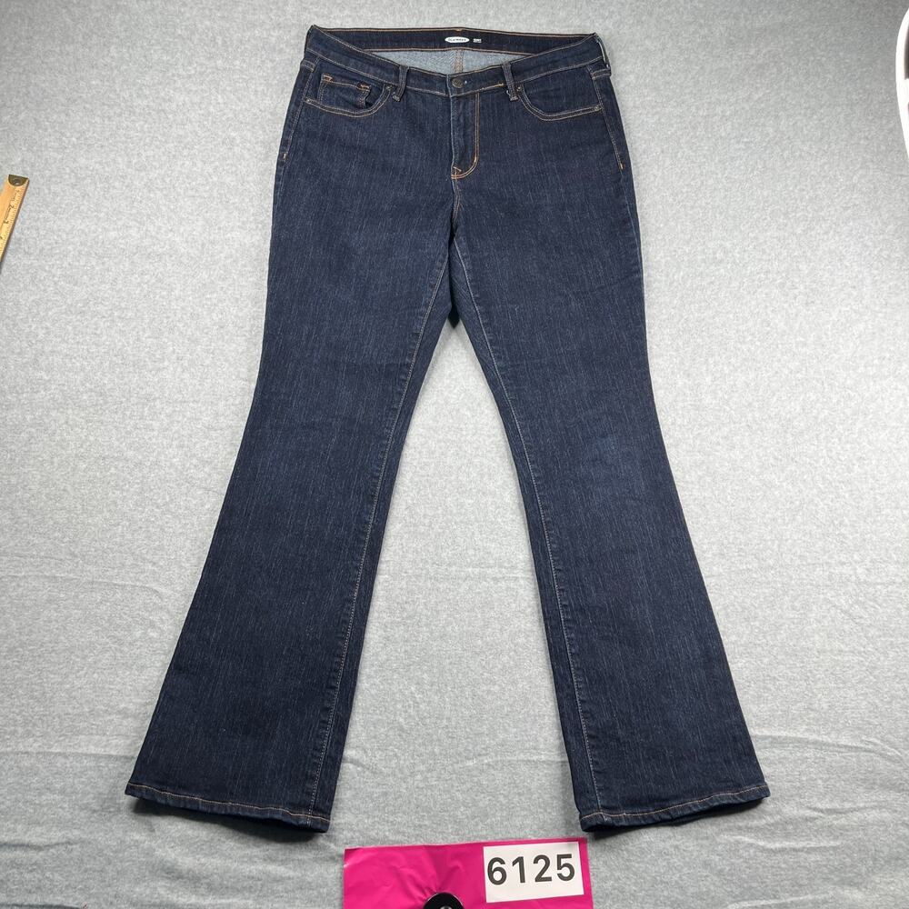 Old Navy Curvy Boot Cut Denim Jeans Dark Wash Womens Size 10